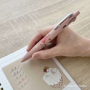 墨水4合1模块多色0.5mm圆珠中油笔 日本三菱仓桥伶衣联名学研新款
