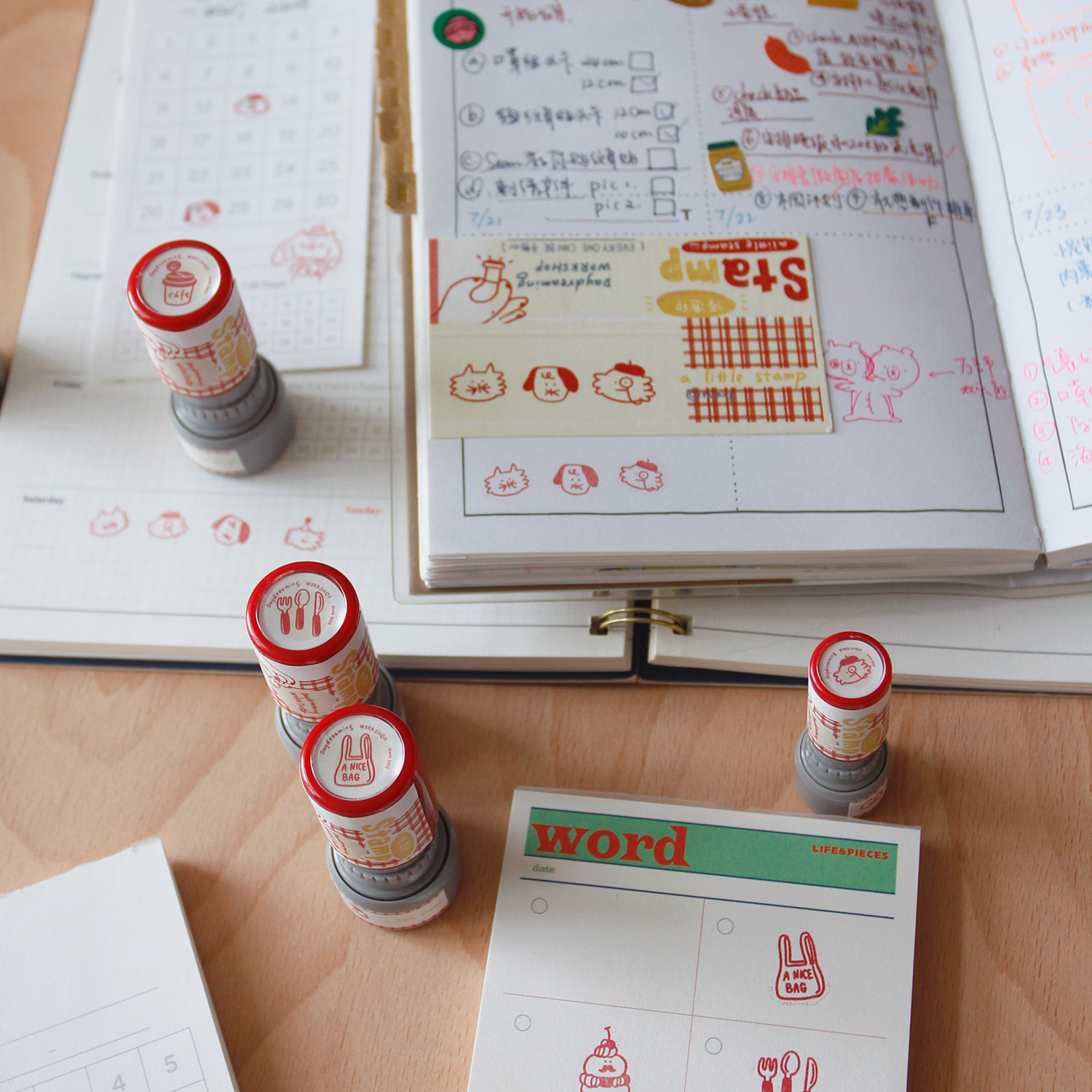 【白日梦】手账复古红光敏印章mini图案可爱法式日常面包咖啡ins,文具电教/文化用品/商务用品,成品印章/学生用印/火漆,淘宝优惠券,粉丝福利购,淘宝优惠卷