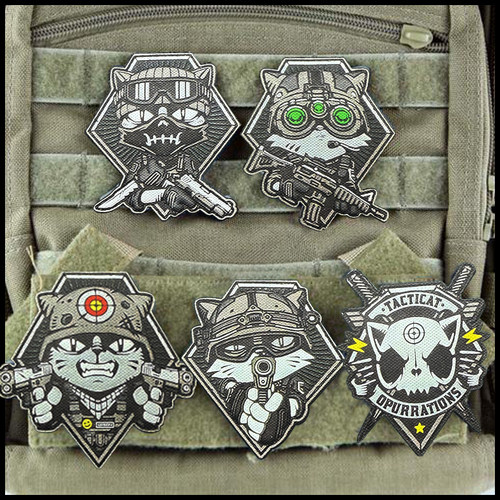 战术猫咪魔术贴章士气