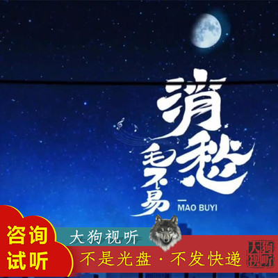 毛不易 消愁 原版伴奏 高品质 无损音质 无和声 纯净版