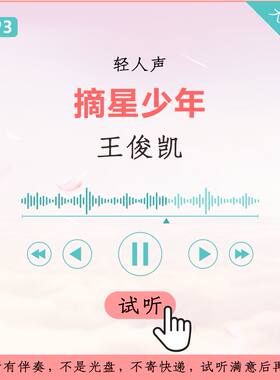 王俊凯 摘星少年 轻人声伴奏 高品质 立体音