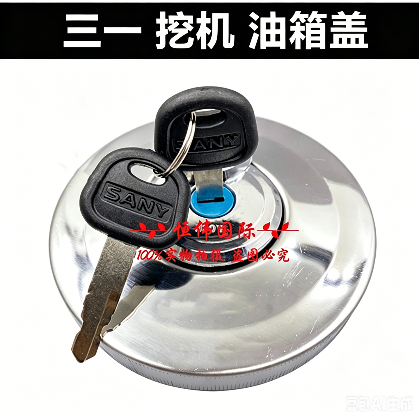 三一挖掘机柴油箱盖燃油油箱锁
