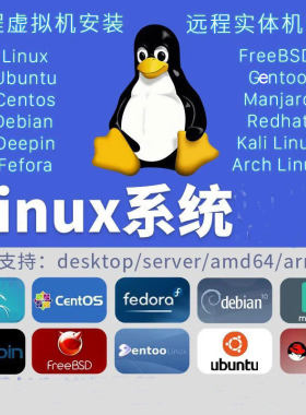 远程虚拟机安装linux/ubuntu/centos/deepin/mac/arch双系统安装