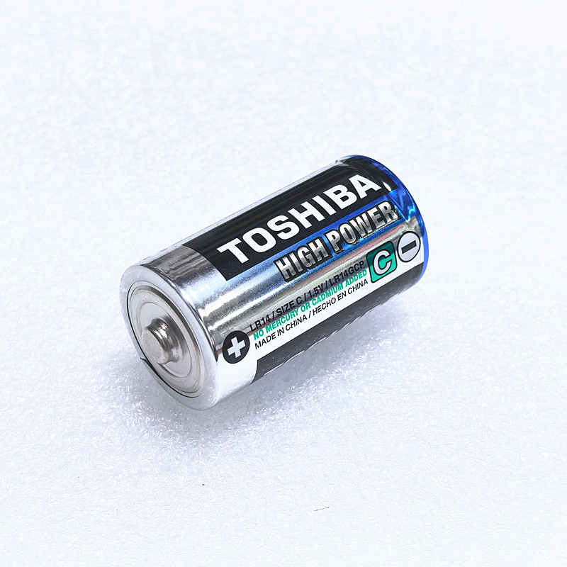 东芝碱性中号2号电池R14P适用于费雪玩具收音机电筒拖地机导航等