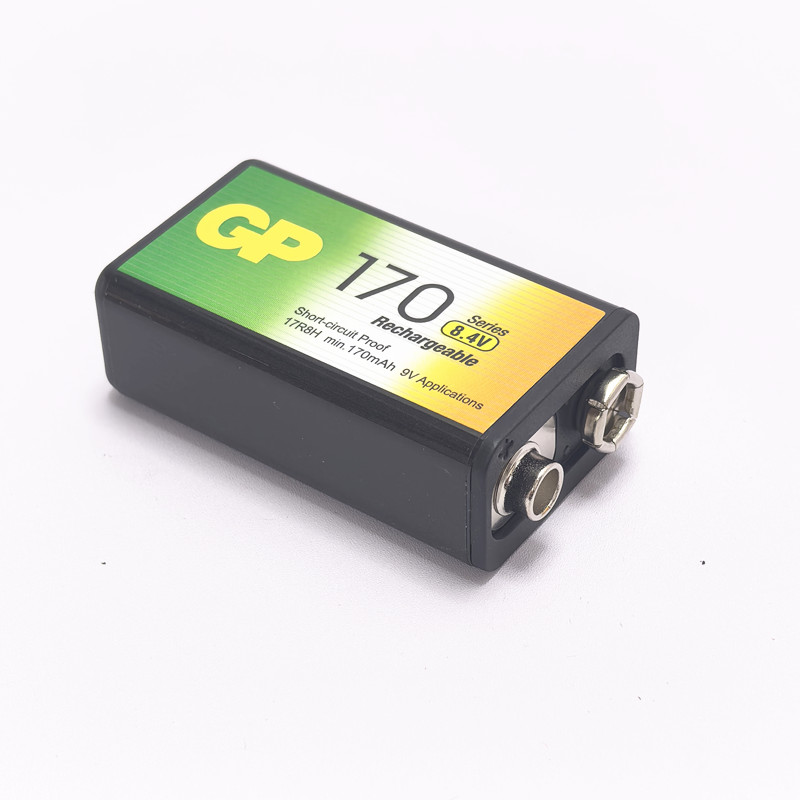 GP超霸17R8H型9V伏充电池 体温枪 玩具 烟感器电池 8.4V170毫安