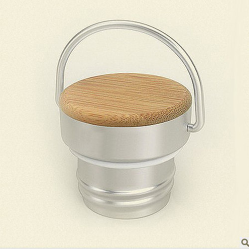 雷蝎LEIXE 不锈钢炭竹瓶盖/大口不锈钢运动水壶保温水壶盖/环保竹