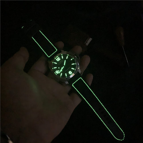 手工表带夜光线牛皮粗狂