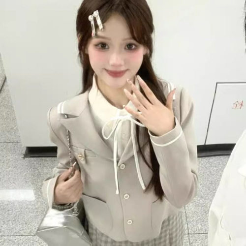 英伦学院风套装jk制服秋冬季西装