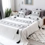 Mô hình Bắc Âu phòng trang trí chăn bông boho hậu hiện đại giường đơn nhà giải trí sofa chăn - Ném / Chăn chan long cuu