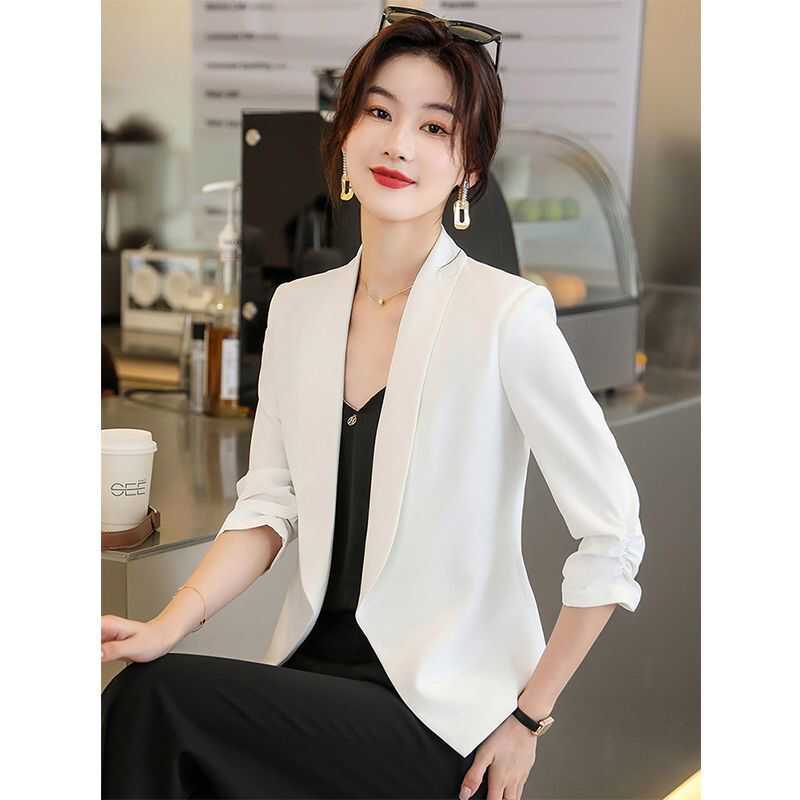 西装外套女2025新款春夏时尚短款休闲气质上衣高级感OL西服薄外搭