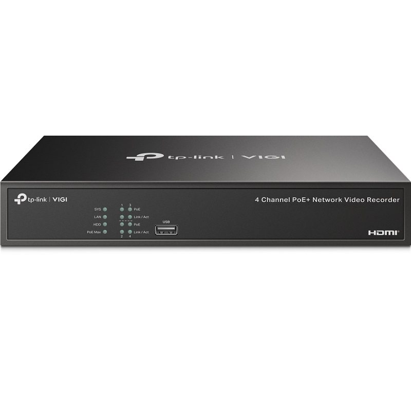 TP-Link网络监控主机视频录影机 VIGI NVR1004H/1008H-4P/8P 原装