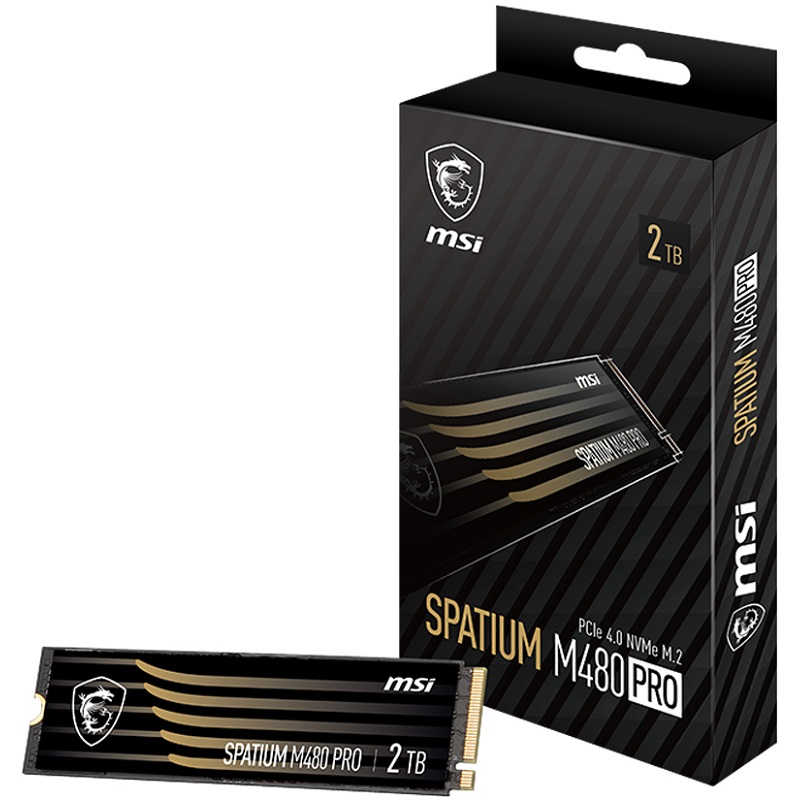 MSI/微星 SPATIUM M480 PRO 1T 2T TB HS PCIe4 NVMe SSD固态硬盘-封面