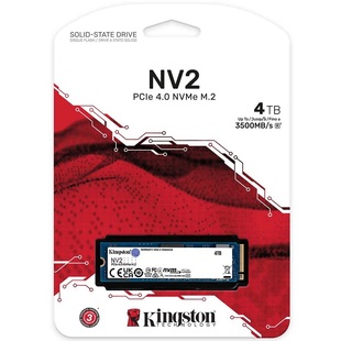 NV2 NVMe 单面 PCIe4.0 金士顿 SSD固态硬盘 M.2 Kingston 4TB