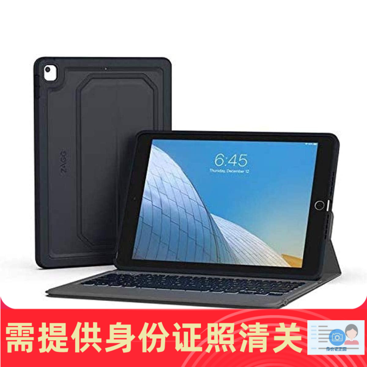 ZAGG Rugged Messenger ipad 10.2专用背光键盘保护套美国代购-封面