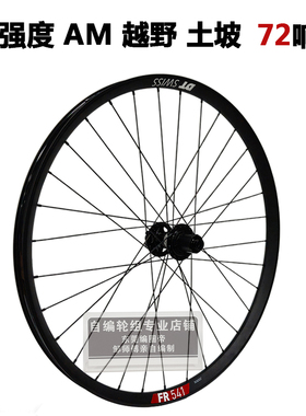 DT FR541车圈KOOZER490PRO 72响花鼓冠军辐条山地单后轮自编轮组