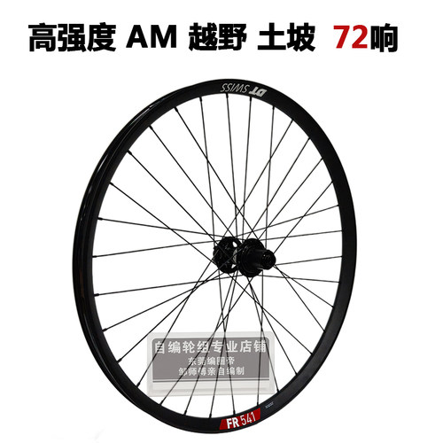 DT FR541车圈KOOZER490PRO 72响花鼓冠军辐条山地单后轮自编轮组