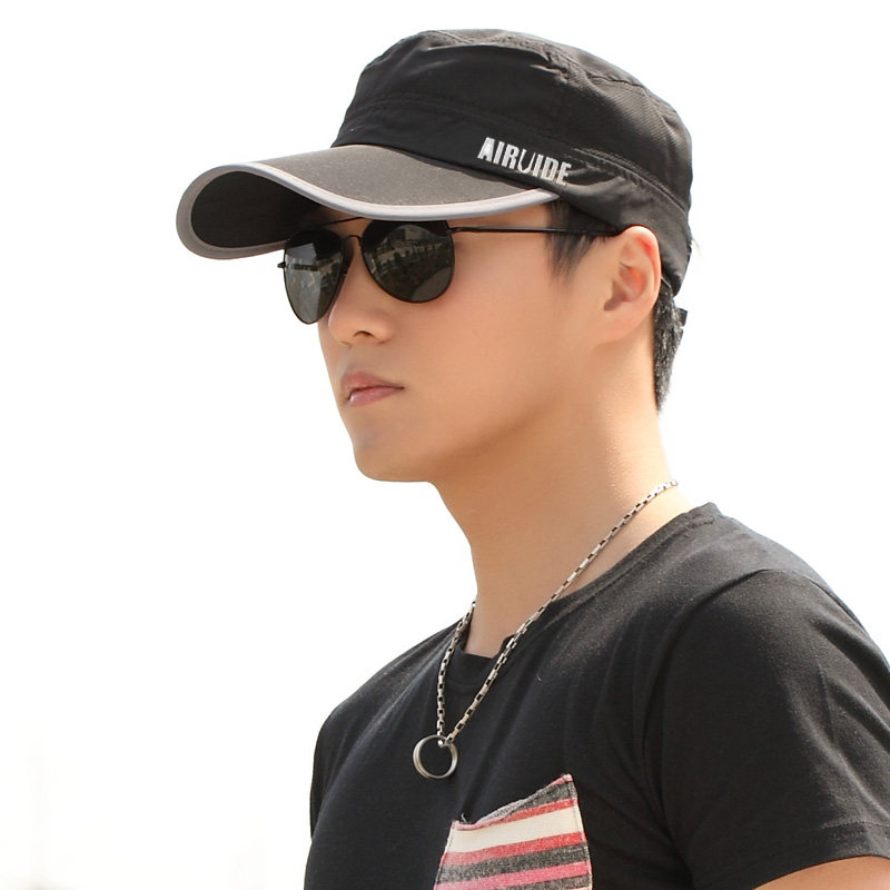 帽子男夏季太阳帽韩版帽平顶帽户外运动防晒遮阳潮女夏天鸭舌帽