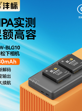 沣标DMW-BLG10相机电池D98适用松下zs99 GX85 GX7 GX9 GF3 GF6徕卡LX100M2 BLE9E ZS110 LX15 G100/110充电器