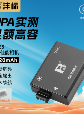 沣标LP-E5相机电池适用佳能EOS1000D 500D 450D KISSX2 KISSX3相机电池充电器套装