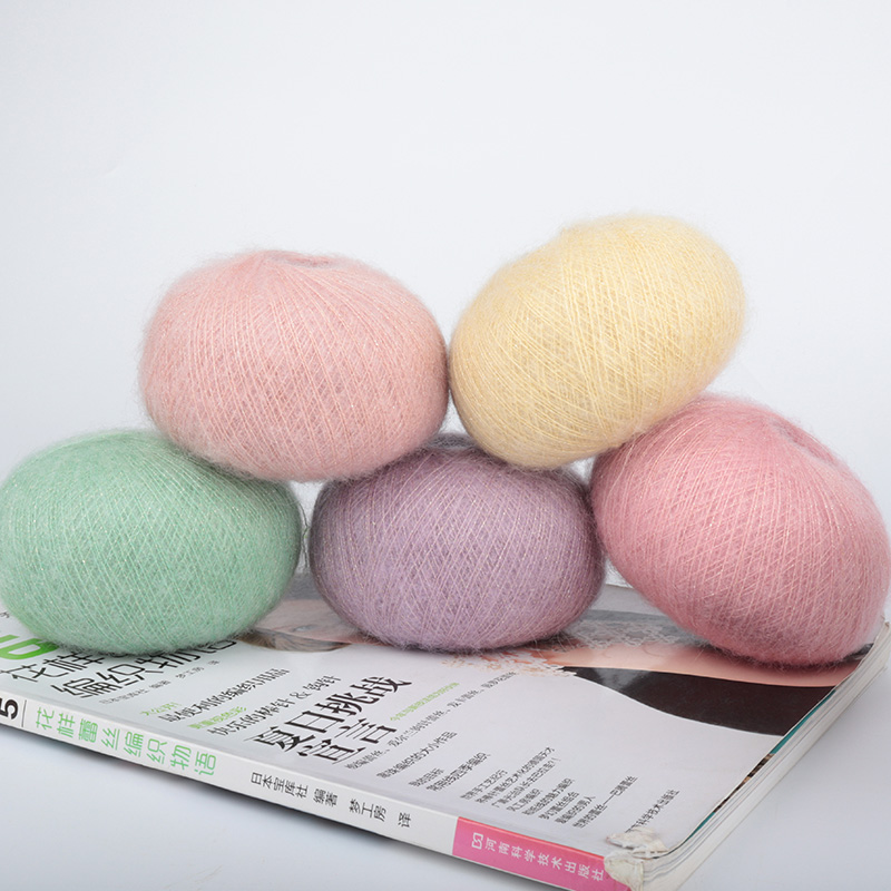 diy春秋冬马海毛围巾马海毛线