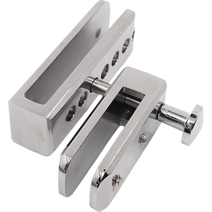 淋浴房浴室移门锁玻璃门锁屏风隔断门扣双门推拉门锁免开孔限位扣