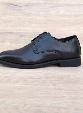 意大利商务男鞋头层牛皮秋季外贸英伦百搭正装德比皮鞋男真皮系带