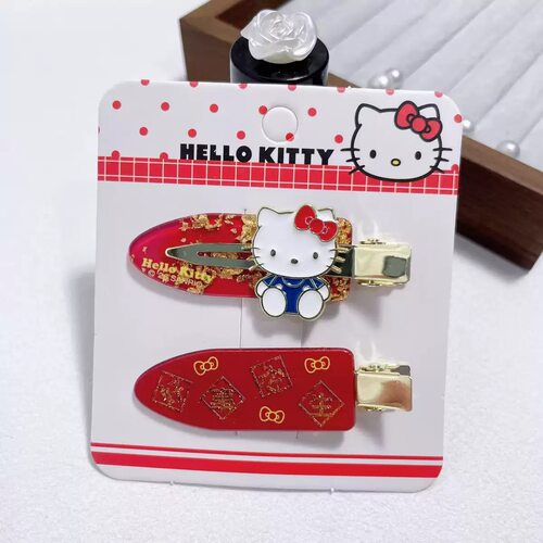Hello Kitty可爱卡通KT猫咪发夹边夹刘海夹甜美少女百搭侧边夹