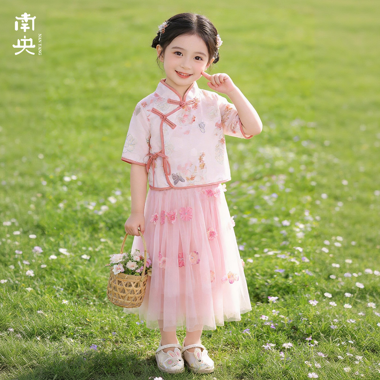 日常可穿汉服女童超仙古装裙子儿童唐装夏季薄款小女孩中国风套装图片