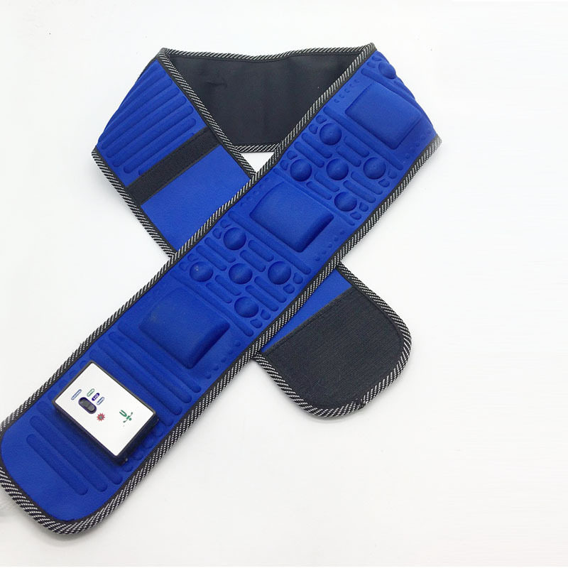 x5懒人运动按摩腰带减肥带震动马达加热甩脂机弹力红光理疗按摩器