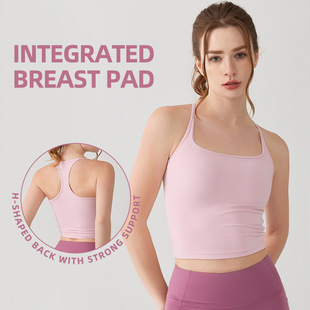 sports shockproof back camisole summer top yoga suit vest