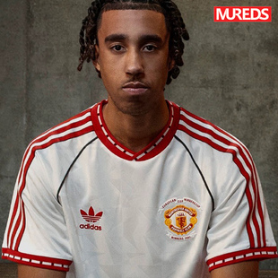 曼联官方正品阿迪达斯三叶草1991优胜者冠军复刻短袖球衣JF0376