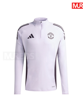 曼联官方正品阿迪达斯25/26赛季足球套头半拉链长袖训练服KA8940