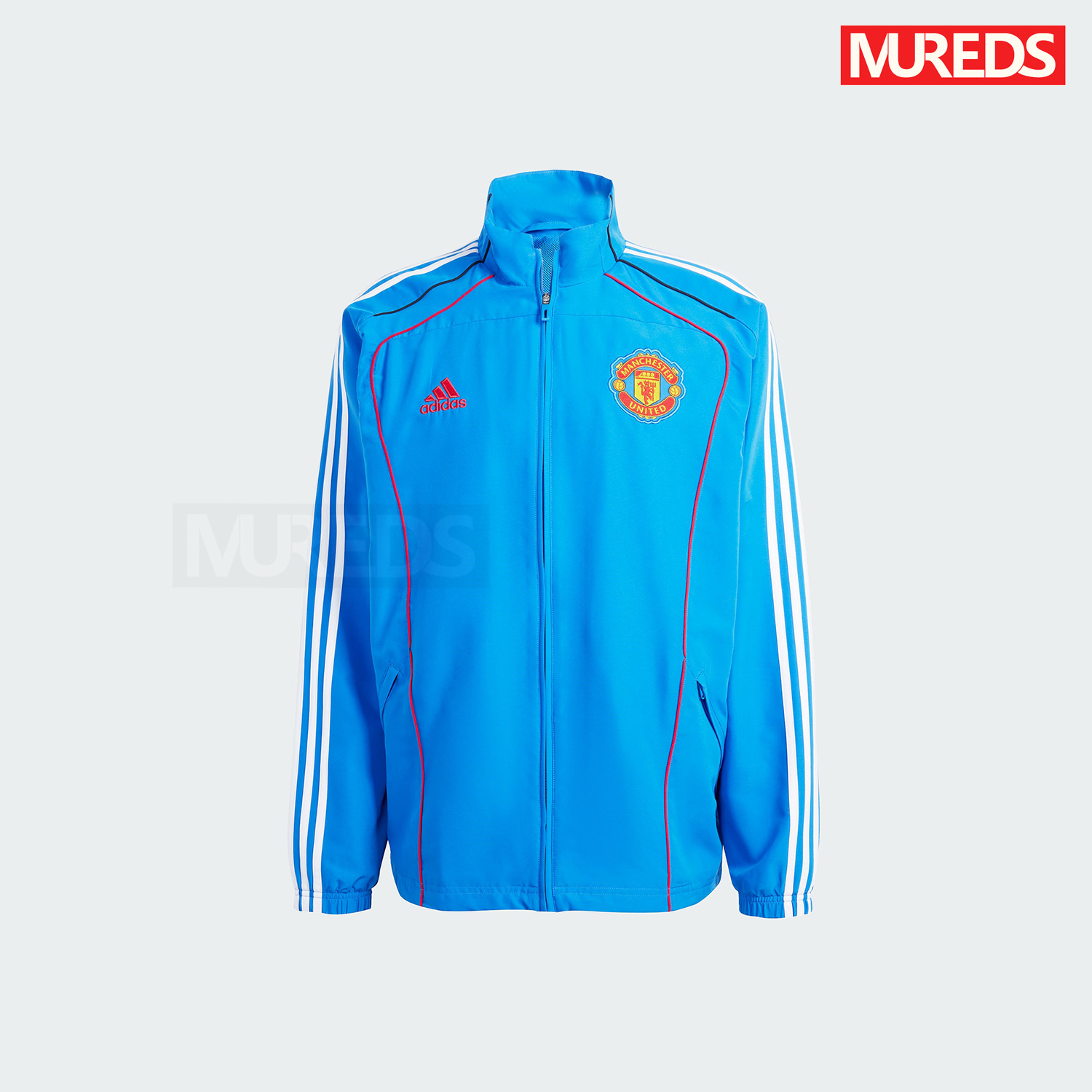 曼联官方正品阿迪达斯2010年代复古足球休闲文化夹克外套JF0372