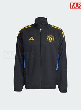曼联官方正品阿迪达斯球队同款足球拉链运动修身夹克外套JP3134