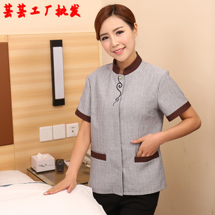 酒店制服保洁员工作服女款短袖春夏款宾馆物业客房阿姨酒店职业装