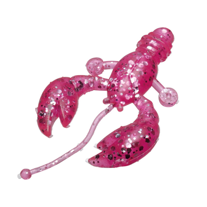 日本马牌新款路亚钓软饵FCW单须小龙虾仿生虾拟饵4CM鲈鱼假饵诱饵