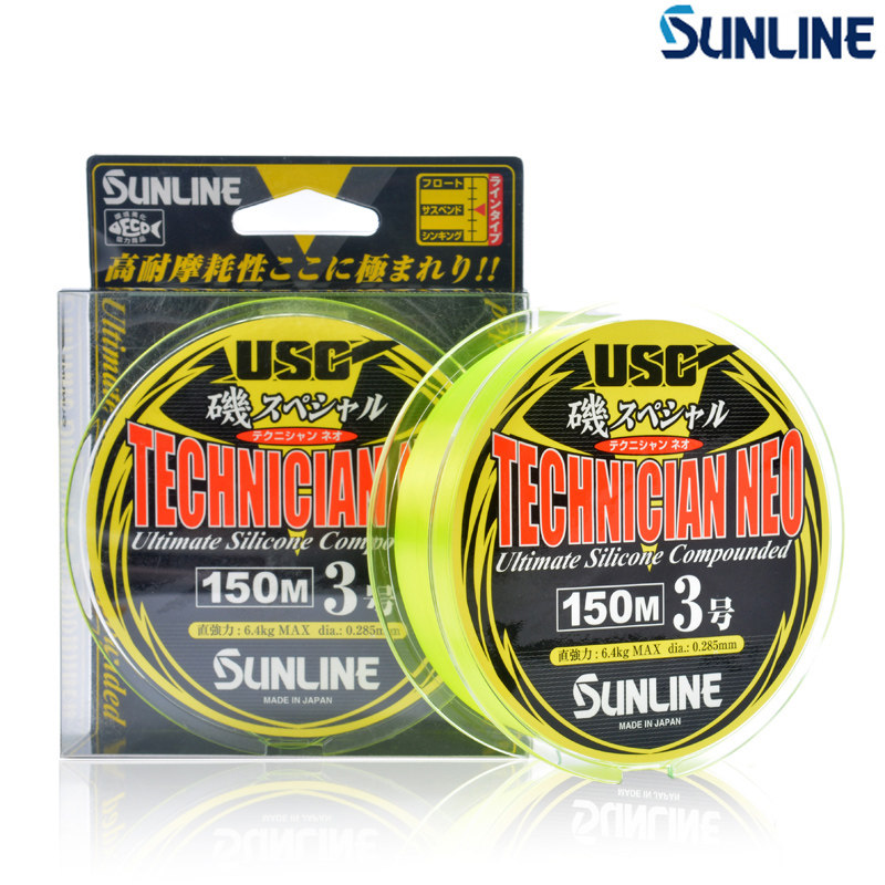 sunline日本矶钓线耐磨半浮水