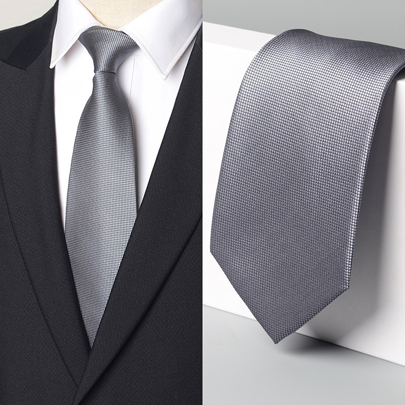 男领带9灰色暗纹士宽版手打商务气质休闲衬衫西服新款时尚1204k