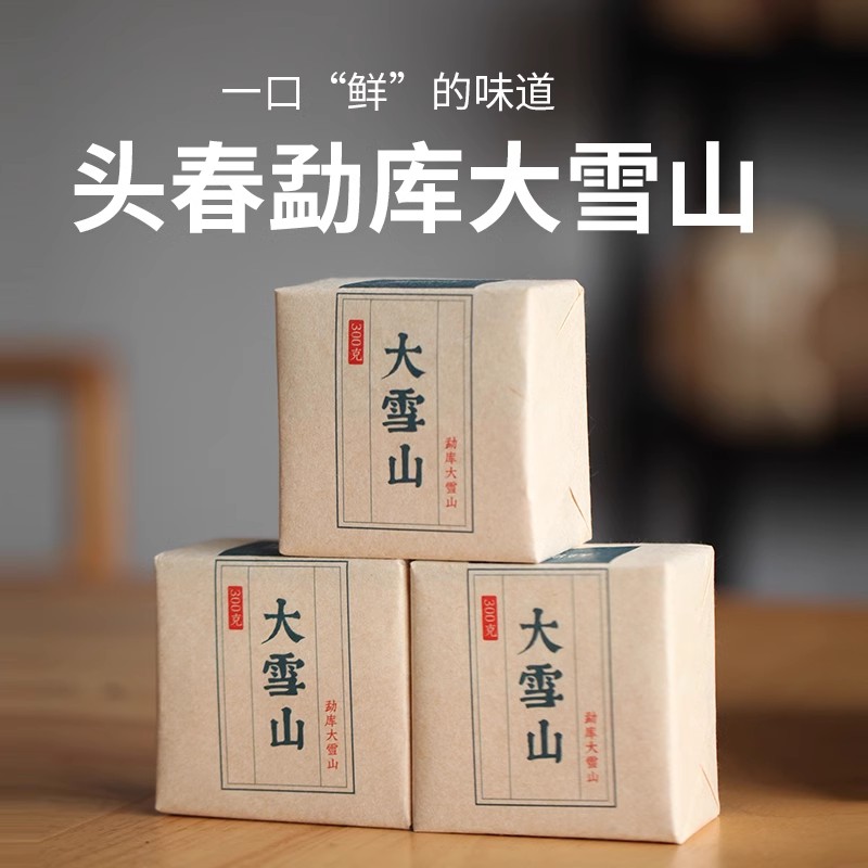 普洱2023年生茶砖勐库大雪山