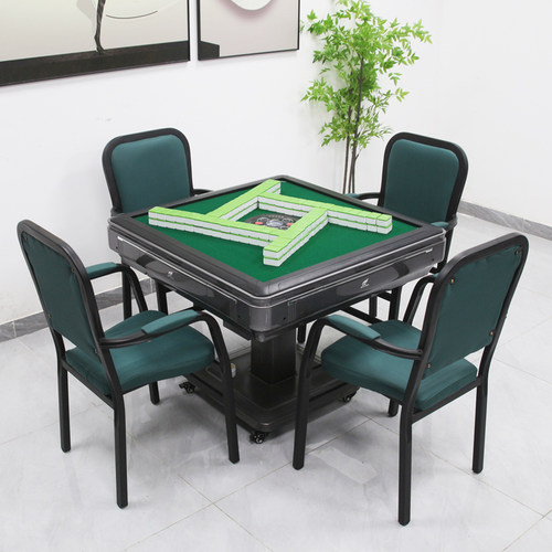网布带扶手会议四脚棋牌麻将椅子