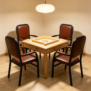 1号4张麻将桌椅子靠背棋牌室座椅茶楼全自动麻将机休闲椅子包邮