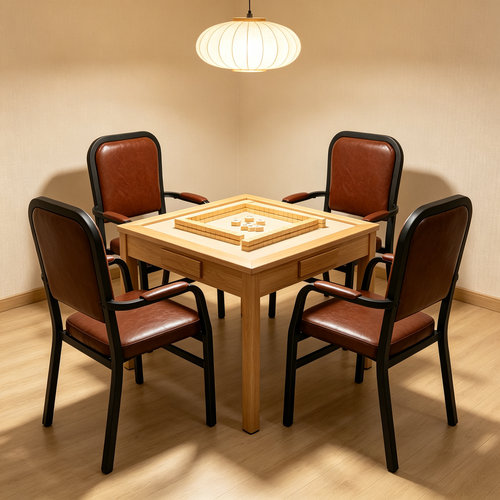 1号4张麻将桌椅子靠背棋牌室座椅茶楼全自动麻将机休闲椅子包邮