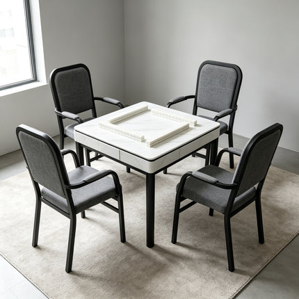 4号4张麻将椅子凳子靠背棋牌室座椅茶楼宾馆全自动麻将机椅子包邮