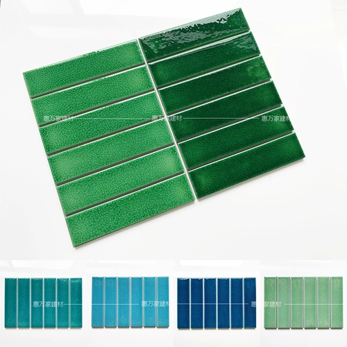 Длинная ледяная керамическая мозаичная плитка ретро стиль ванная комната ванная плитка синяя плитка бассейна