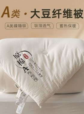 德国A类原棉大豆纤维被母婴被芯大豆纤维被子加厚冬季春夏棉被子