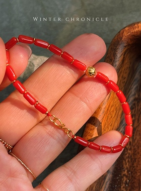 原创极简风天然精品珊珊手链