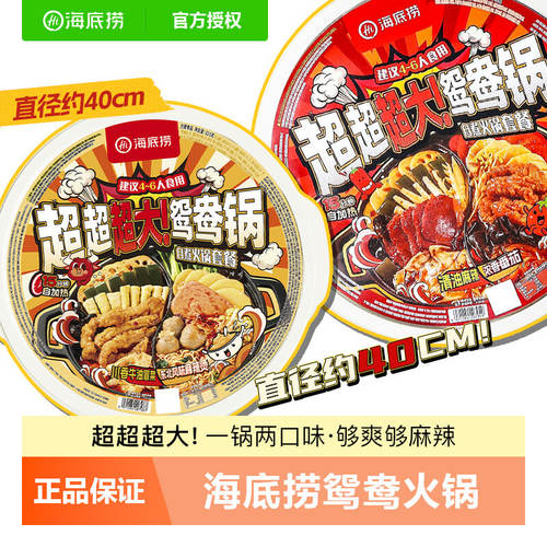 海底捞自热火锅超大鸳鸯锅