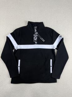 外贸男士 秋冬加绒保暖套头半拉链卫衣户外休闲运动摇粒绒抓绒卫衣