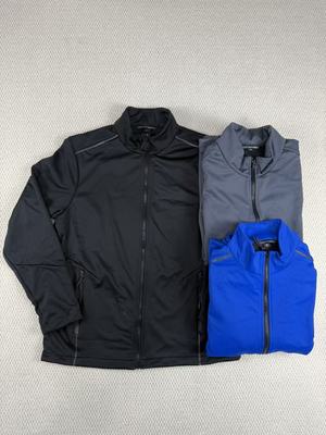 外贸男士春秋款户外软壳衣防风防水立领夹克外套加肥加大码冲锋衣