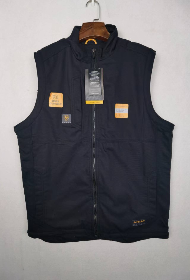 美式休闲立领加绒马夹